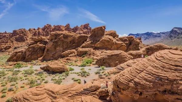 Rote Felsformationen im Valley of Fire