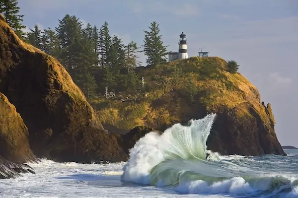 Leuchtturm am Cape Disappointment an der Küste von Oregon