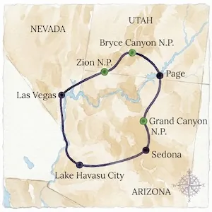 Entspannt durch die Nationalparks – USA Rundreise W-1248