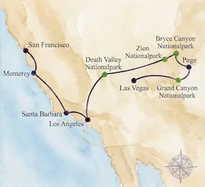 Goldene Brücken & Grandiose Canyons – USA Rundreise W-1259