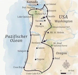 Der pazifische Nordwesten – USA Rundreise W-1265