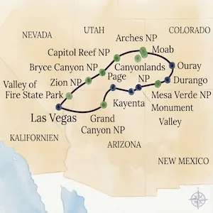 Grand Circle Tour – USA Rundreise W-1270