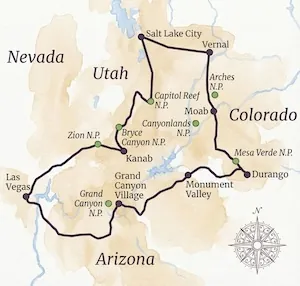Die Nationalparks des Südwestens – USA Rundreise W-1284