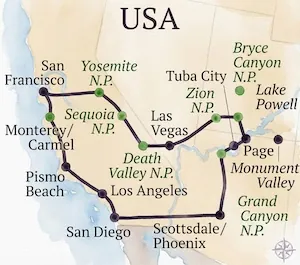 West Coast Explorer – USA Rundreise W-1305