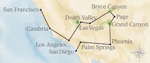 Palmen, Wüsten und Canyons – USA Rundreise W-1306