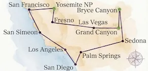 Die Glanzpunkte des Westens auf eigene Faust – USA Rundreise W-1324