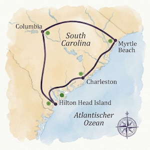 Southern Belle & Beaches – USA Rundreise E-1344