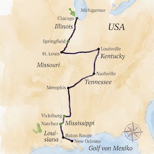 Entlang des Mississippi – USA Rundreise E-1369
