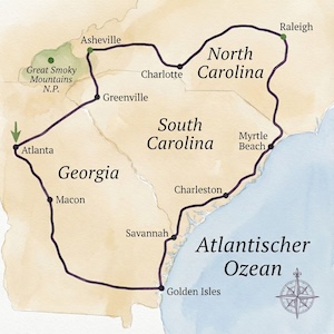 Georgia und die Carolinas – USA Rundreise E-1371