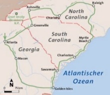 Georgia und die Carolinas