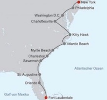1408 Atlantikküste von New York bis Florida