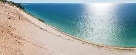 Sleeping Bear Dunes Michigansee by  Benjamin Simeneta - Fotolia.com