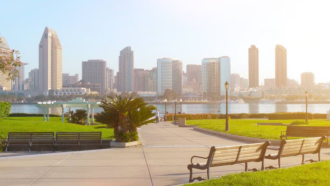 View von Coronado nach San Diego Downtown