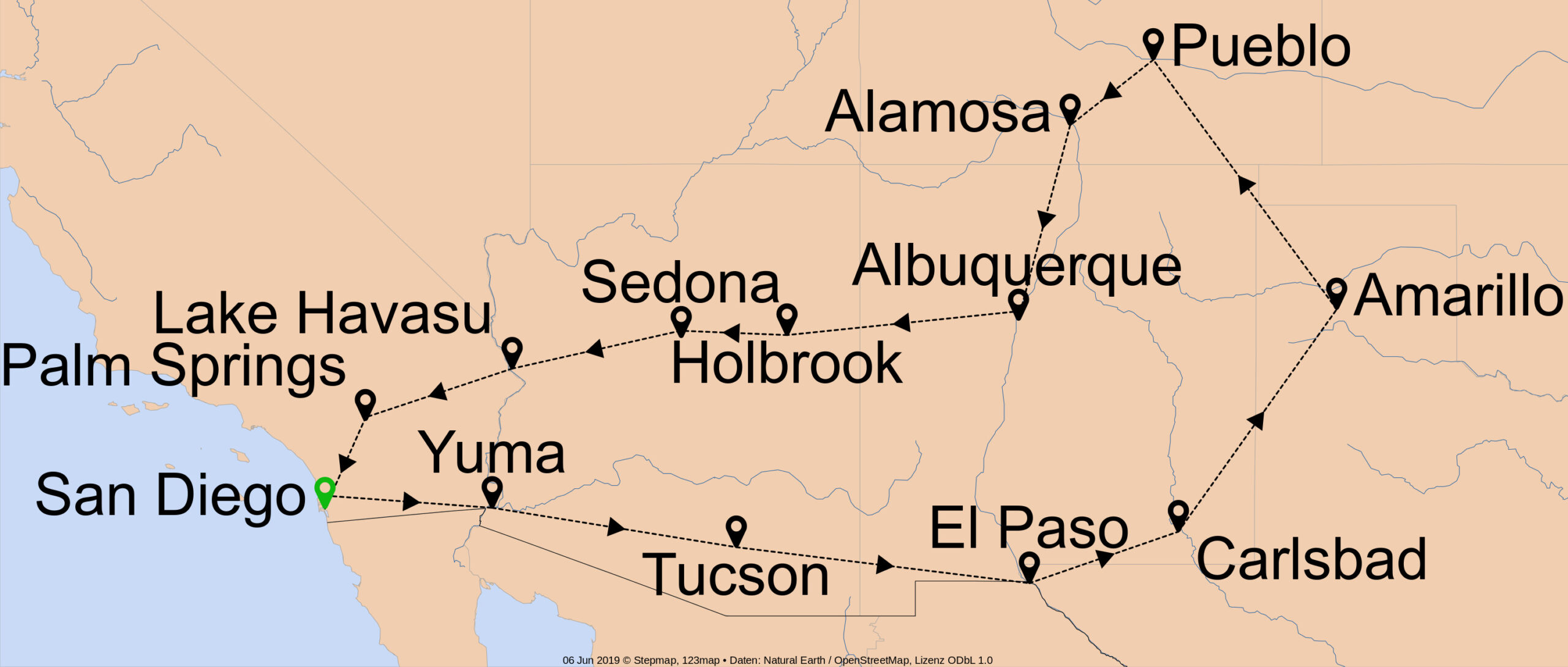 Der charaktervolle Westen der Abenteurer - W-1330 - Individuell von San Diego bis San Diego 23