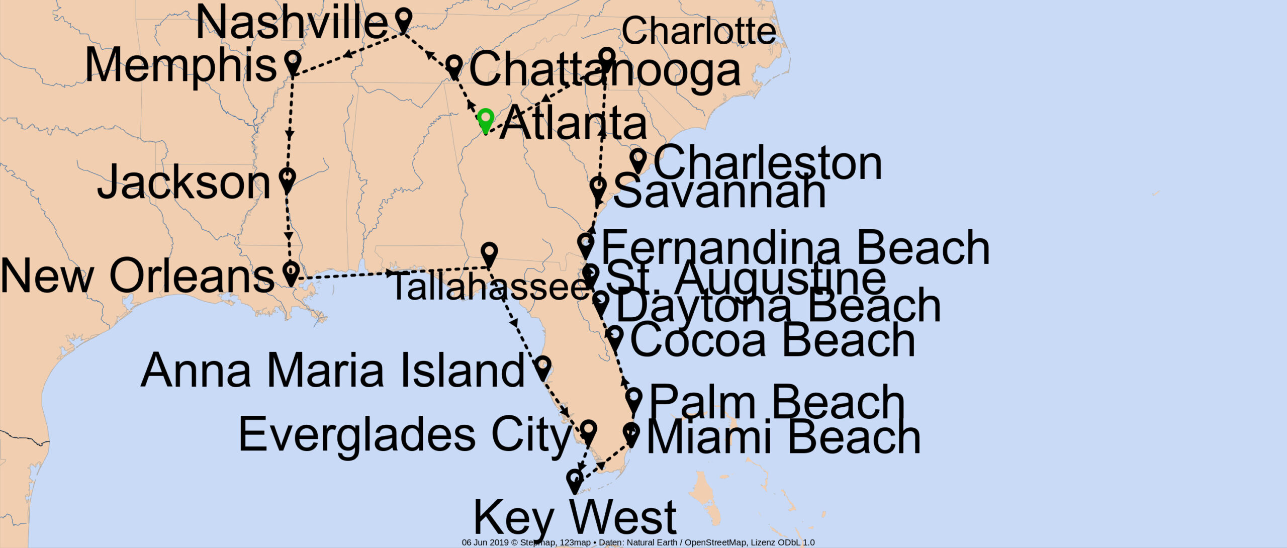 Die große Florida & Südstaaten Erlebnistour - E-1418 - Individuell von Atlanta bis Atlanta Nr. 6