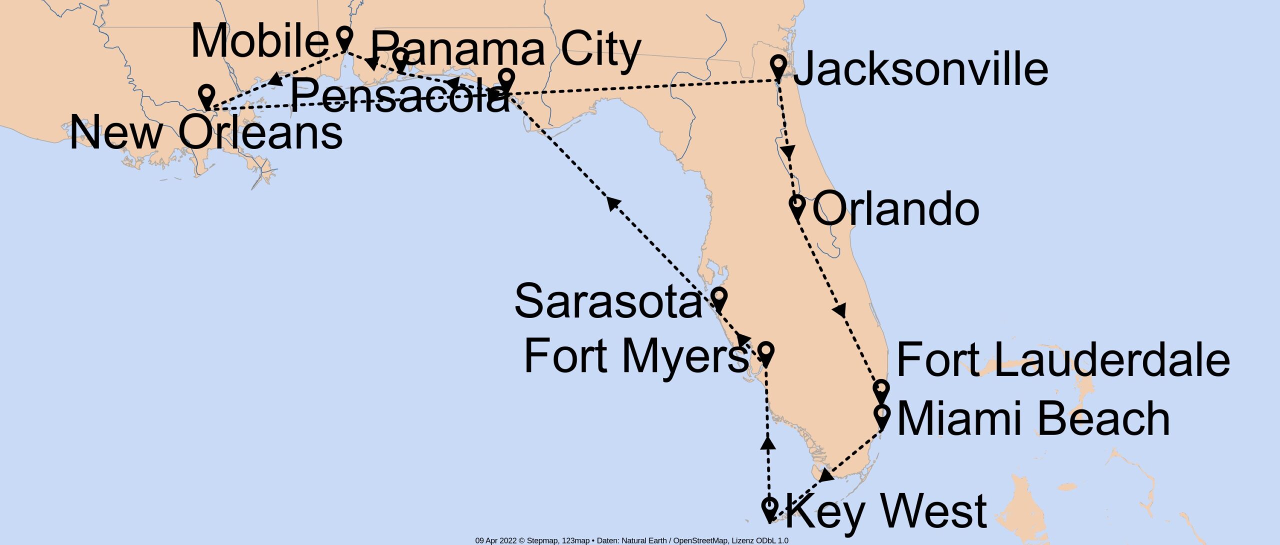 Florida und Big Easy - E-1410 - Individuell von Miami bis Miami Nr. 17