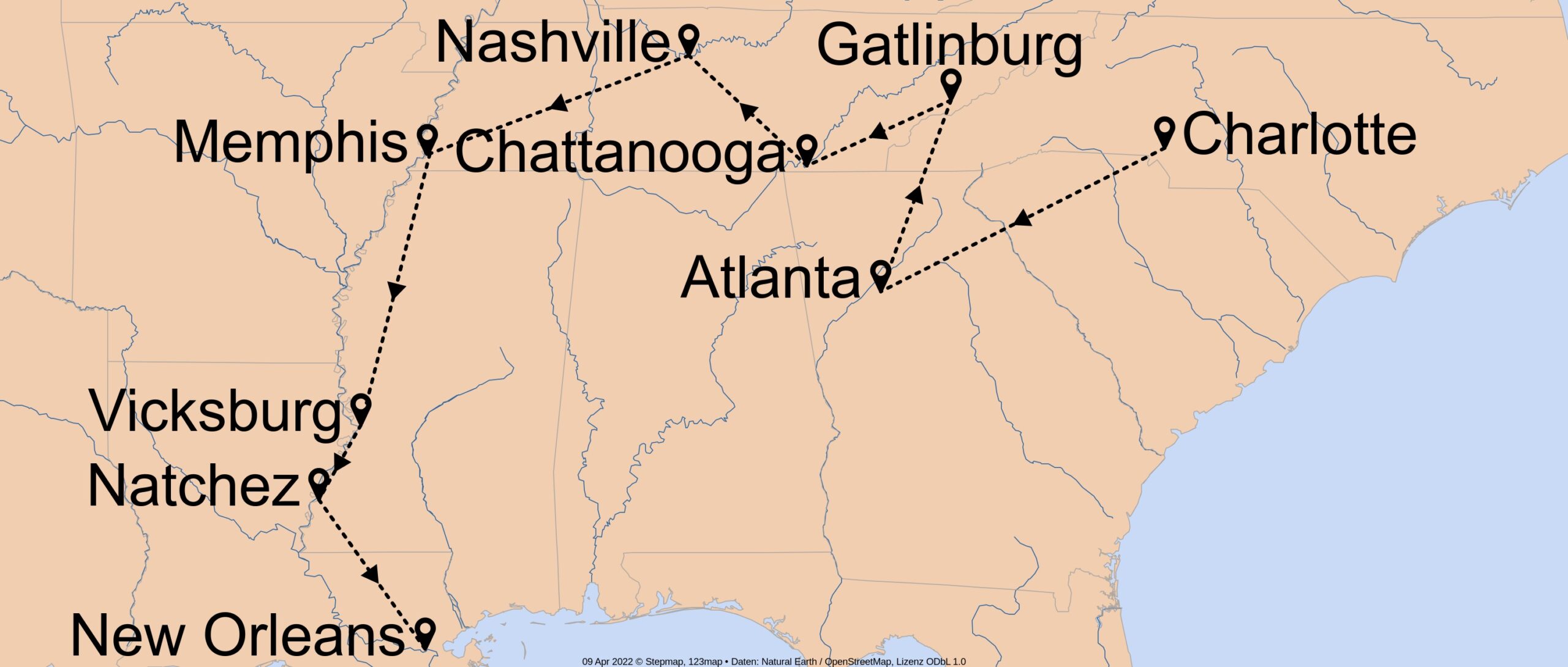 Highlights der Südstaaten - E-1416 - Individuell von Charlotte bis New Orleans Nr. 11