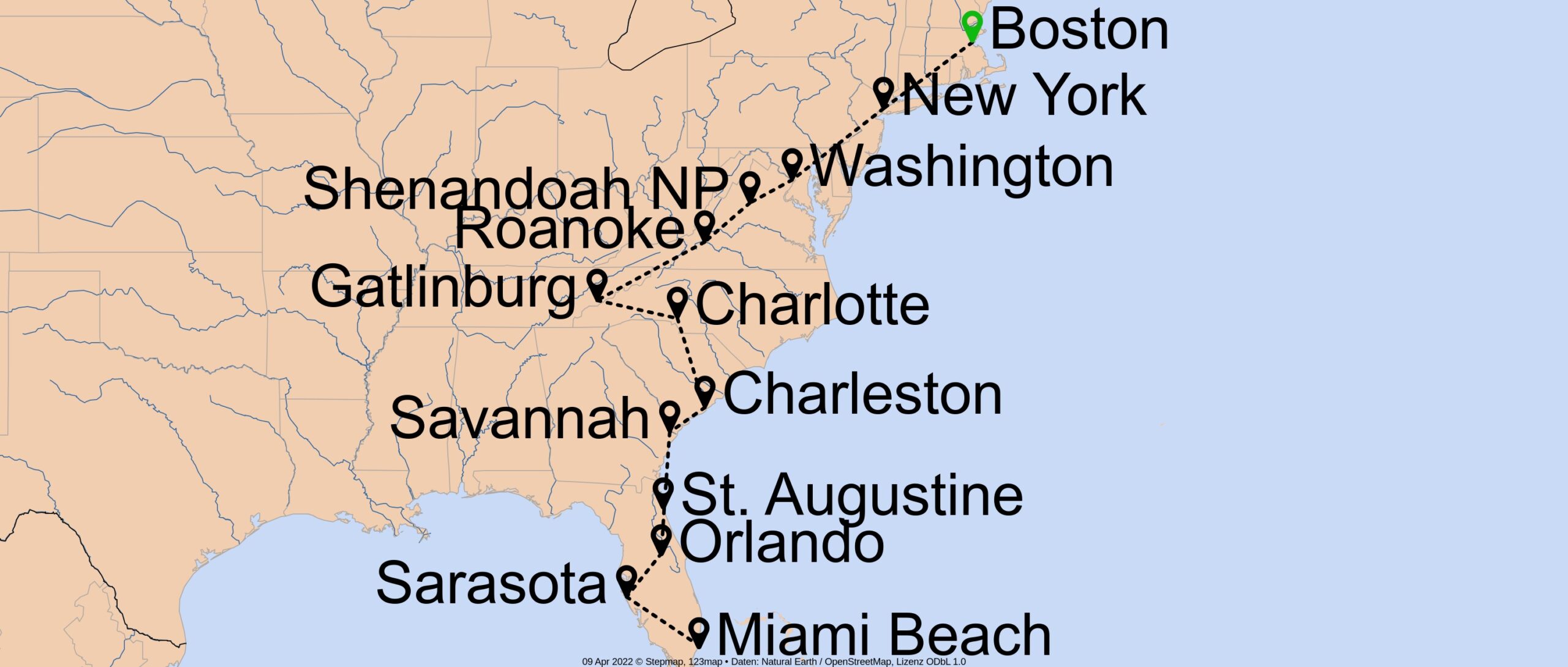 Südstaaten & Nordstaaten - E-1413 - Individuell von Boston bis Miami Nr. 9
