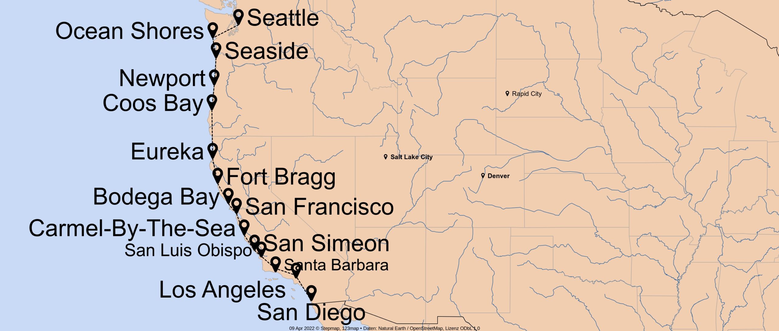 Wenn der Westen den Pazifik liebevoll berührt - W-1334 - Individuell von Seattle bis San Diego Nr. 3