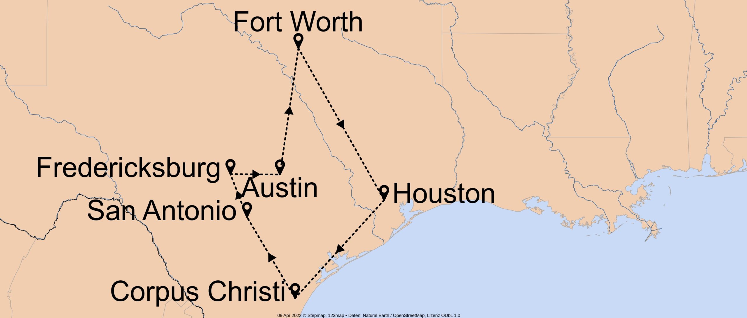 Wundervolle Texas Highlights - E-1389 - Individuell von Houston bis Houston Nr. 3