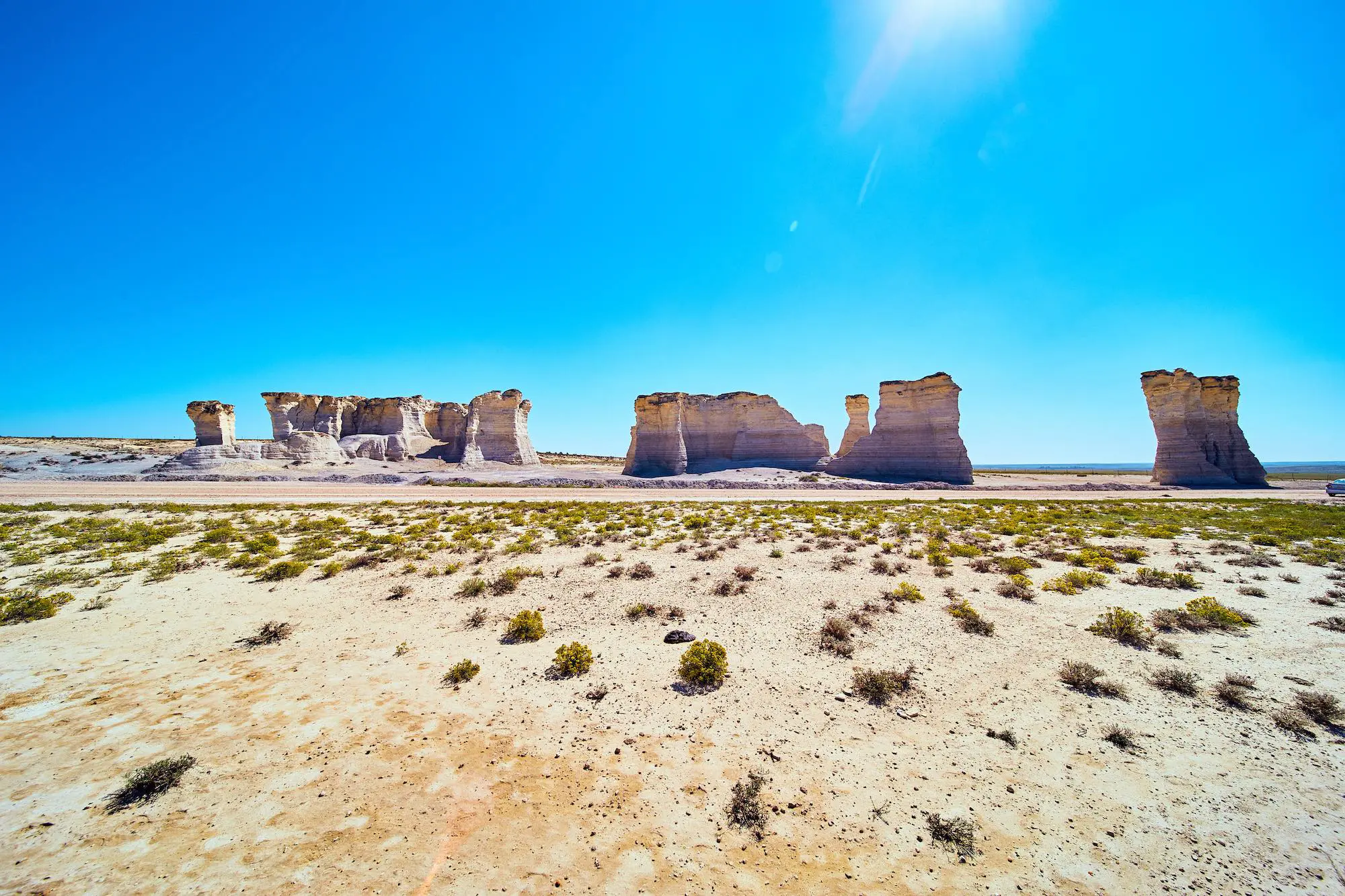 Monument Rocks in Kansas