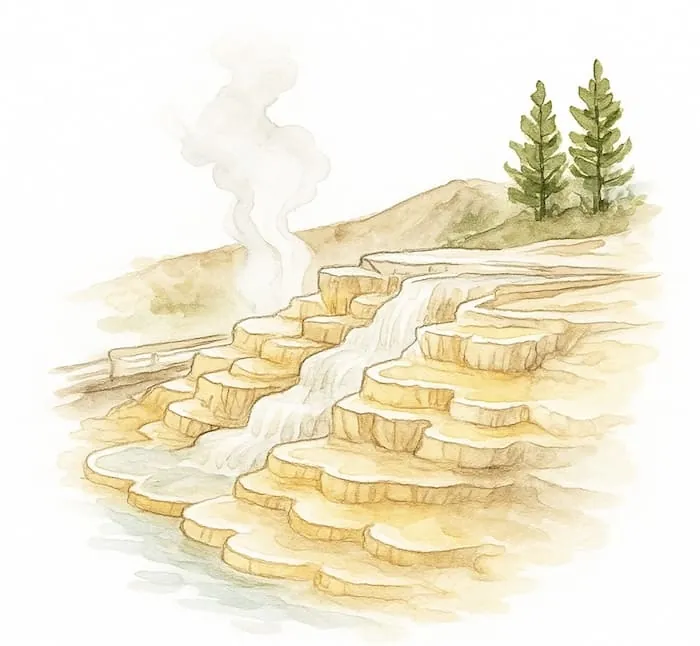 Mammoth Hot Springs - Yellowstone Nationalpark