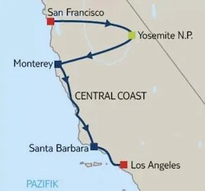 Entspannt durch Kalifornien