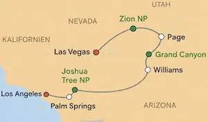 Metropolen des Westens Südroute