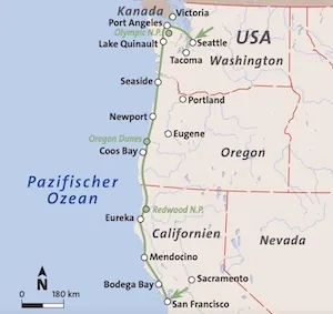 Die raue Pazifikküste des Nordwestens