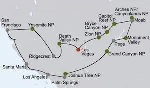 Las Vegas und die Nationalparks