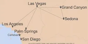 Canyons, Strände und Grand Canyon