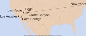 New York, Las Vegas bis Los Angeles