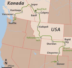 Durch die Rockies zum Pazifik