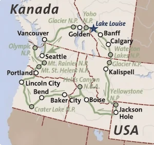 Natur pur – vom Pazifik zu den Rockies