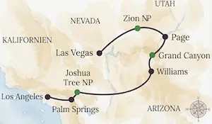 Metropolen des Westens Südroute
